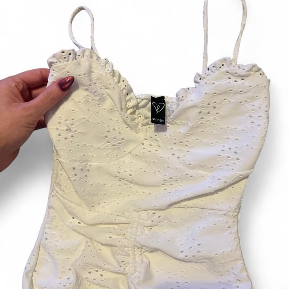 Windsor Cream Eyelet Lace Cami